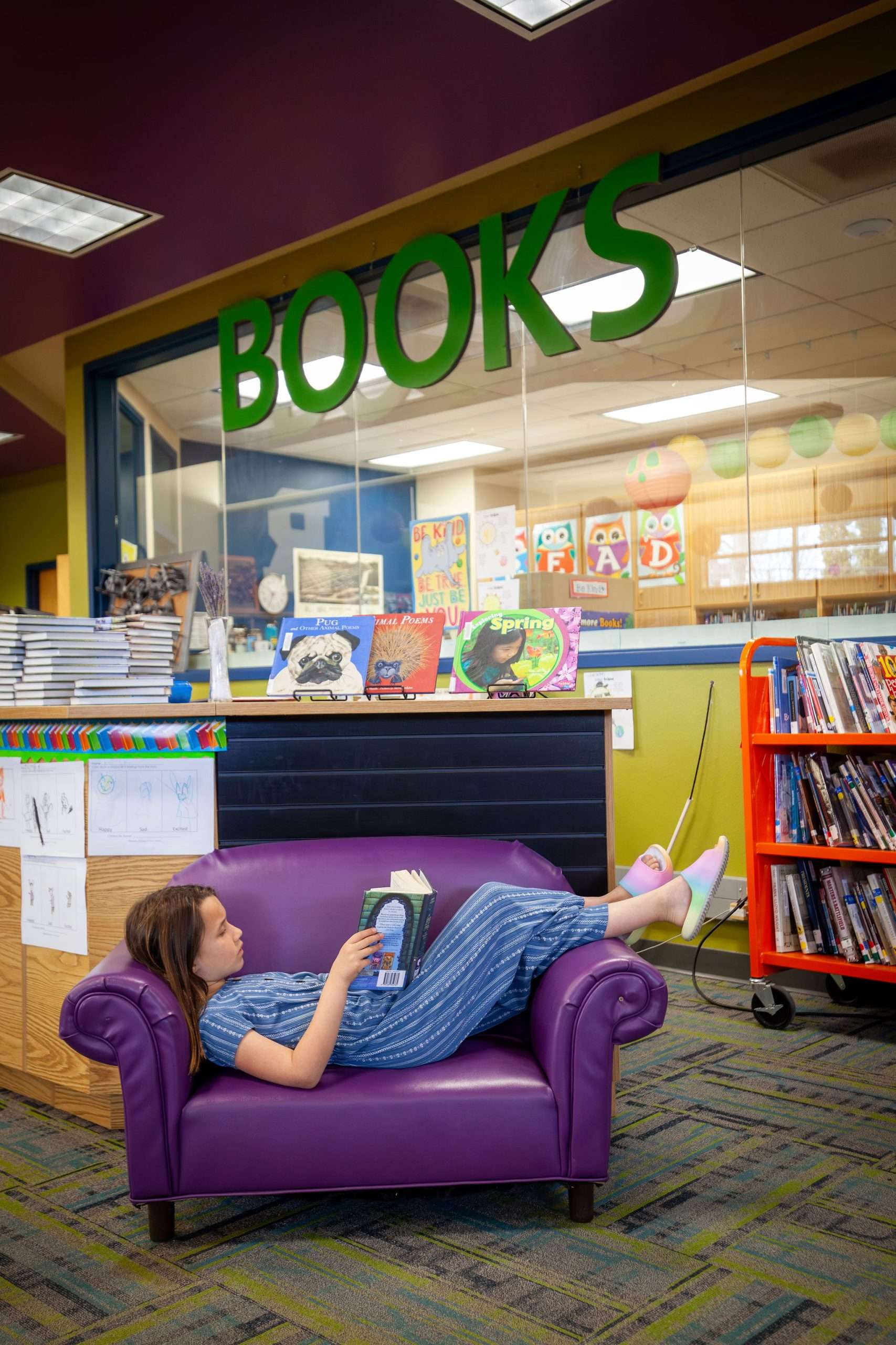 Summer reading challenge banner at Missoula Public Library 2024
