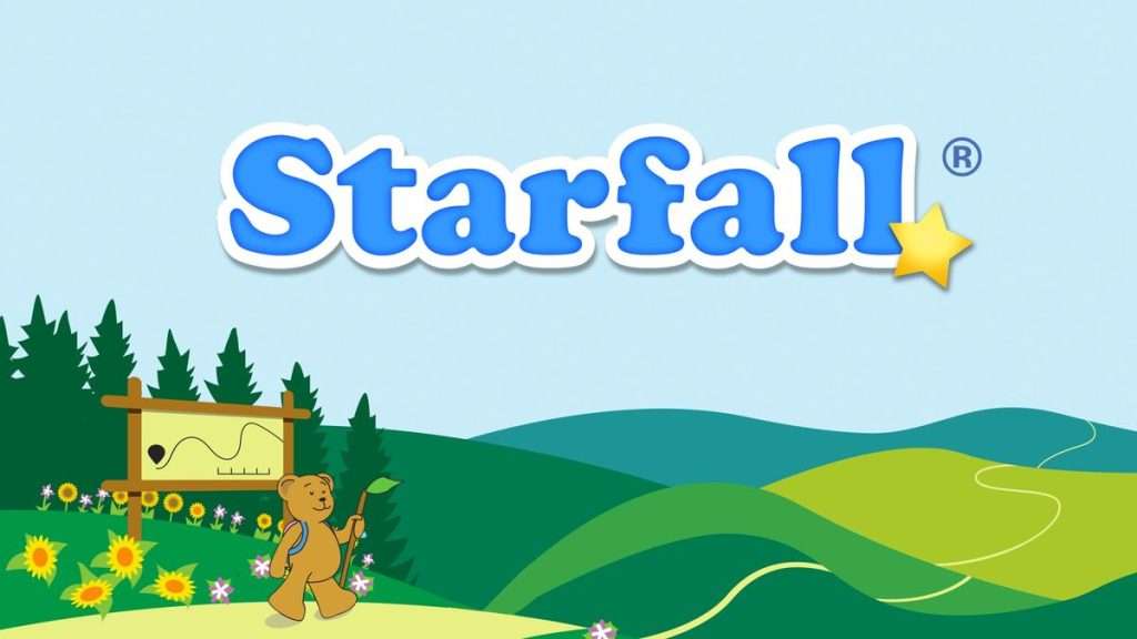 The supplied Starfall early literacy graphic.