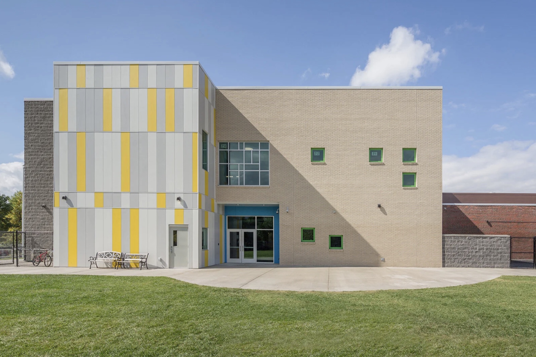 Franklin Elementary School building and playground